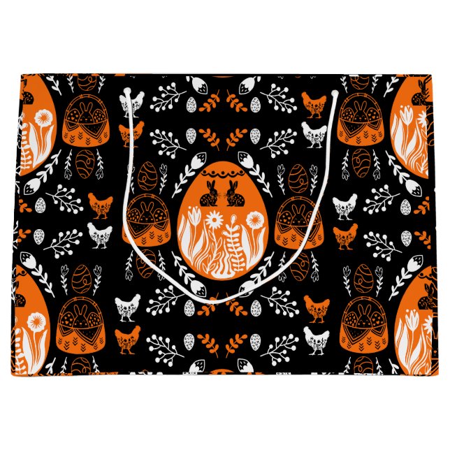 Bolsa De Regalo Grande Feliz regalo de vacaciones de Pascua (Anverso)