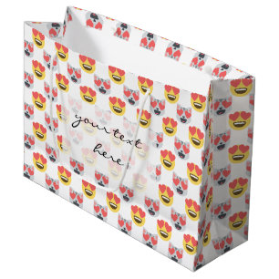 Bolsa De Regalo Grande Femenino lindo en modelo de la emoji del gato de