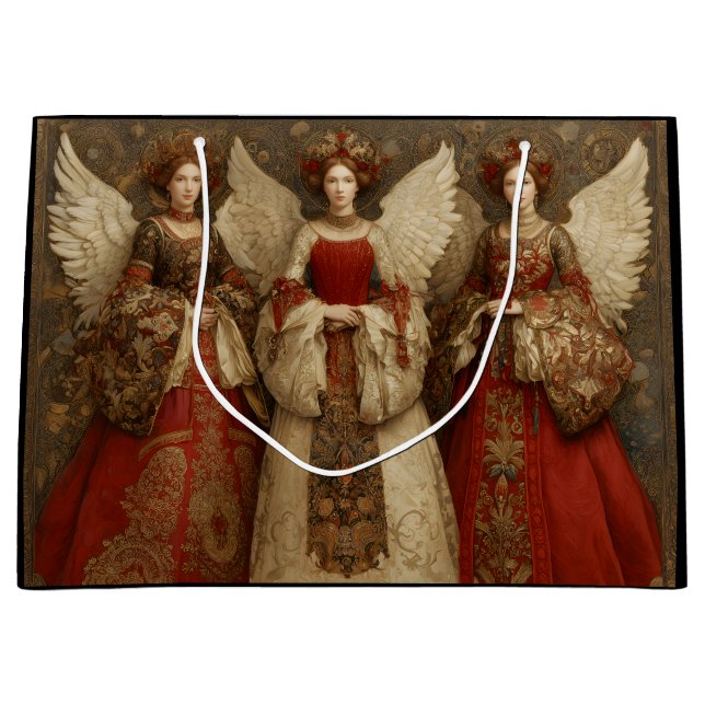 Bolsa De Regalo Grande Festive Angels (Anverso)