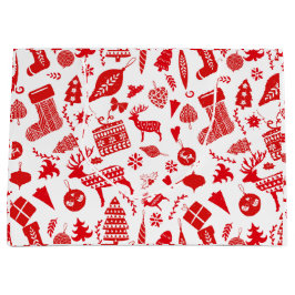 Bolsa De Regalo Grande Festividad de Navidades escandinavos