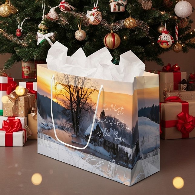 Bolsa De Regalo Grande Festividad de personalizados de invierno (Subido por el creador)