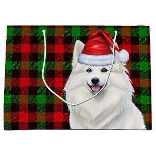 Bolsa De Regalo Grande Festividad del perro esquimal americano