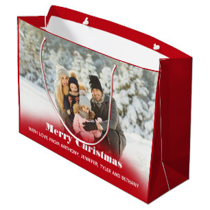 Bolsa De Regalo Grande Festividad fotográfica personalizada o Navidades