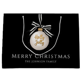 Bolsa De Regalo Grande Festividades Bauble Black Navidades