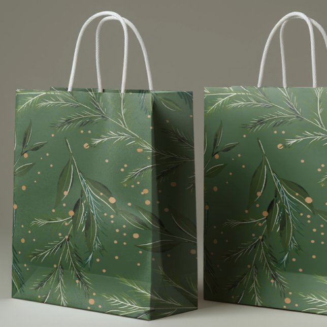 Bolsa De Regalo Grande Festividades clásicas de los Navidades de guirnald (Subido por el creador)