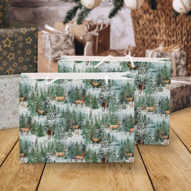 Bolsa De Regalo Grande Festividades de los venados forestales de los navi (Subido por el creador)