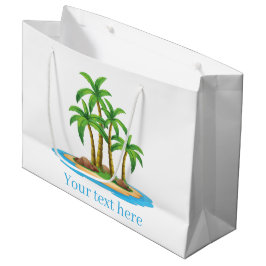 Bolsa De Regalo Grande Fiesta con forma de palmera de playa