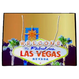 Bolsa De Regalo Grande Fiesta de Bachelorette del oro de Las Vegas
