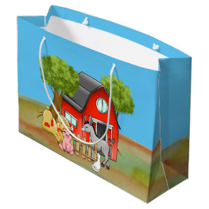 Bolsa De Regalo Grande fiesta de campo lindo