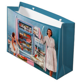 Bolsa De Regalo Grande Fiesta de cocina retro vintage