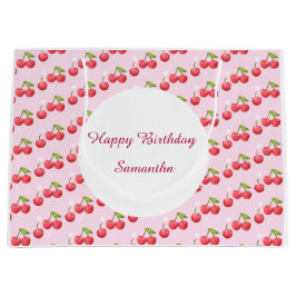 Bolsa De Regalo Grande Fiesta de cumpleaños 1 Cute Cherry