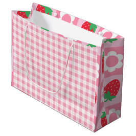 Bolsa De Regalo Grande Fiesta de cumpleaños de Berry Pink & Red