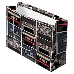 Bolsa De Regalo Grande Fiesta de cumpleaños de la cinta Cassette