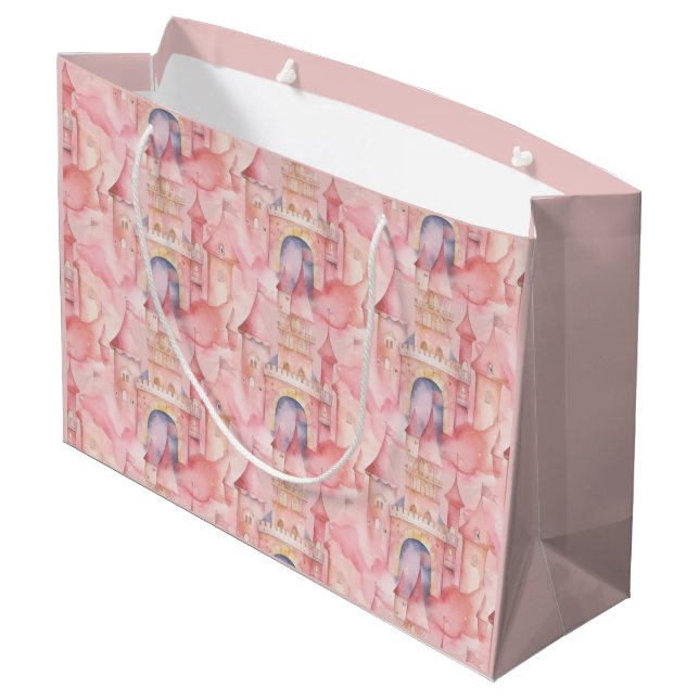 Bolsa De Regalo Grande fiesta de cumpleaños de la princesa (Angulo reverso)