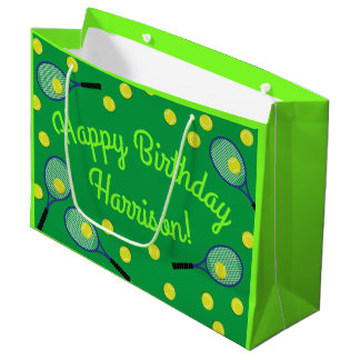Bolsa De Regalo Grande Fiesta de cumpleaños para deportes de tenis