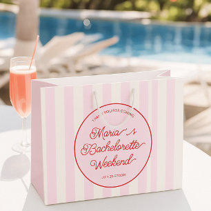 Bolsa De Regalo Grande Fiesta de Despedida de Soltera Rosa Moderna