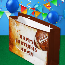 Bolsa De Regalo Grande Fiesta de fútbol con tema personalizado