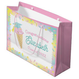 Bolsa De Regalo Grande Fiesta de Graduación con Helado