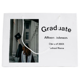 Bolsa De Regalo Grande fiesta de graduación simple y elegante de fotograf