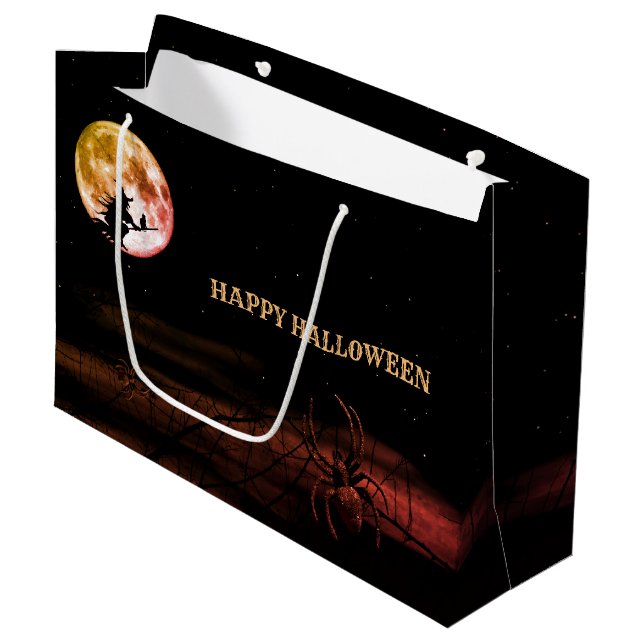 Bolsa De Regalo Grande Fiesta de Halloween Noche noche negra de luna llen (Angulo Anverso)
