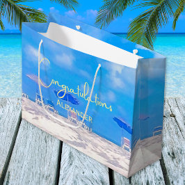 Bolsa De Regalo Grande Fiesta de Jubilación de Verano en la Playa