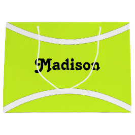 Bolsa De Regalo Grande Fiesta de tenis Personalizado de tenis Nombre del