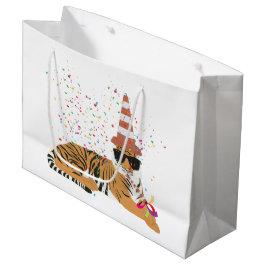 Bolsa De Regalo Grande Fiesta de tigres - Animales que tienen un Fiesta