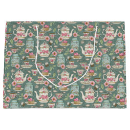 Bolsa De Regalo Grande Fiesta del té de cosecha