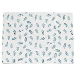 Bolsa De Regalo Grande Fiesta verde azulada de Mistletoe