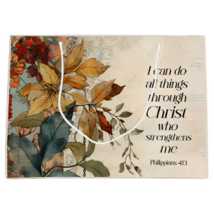 Bolsa De Regalo Grande Filipinas 4:13 Todas las cosas a través de la Bibl