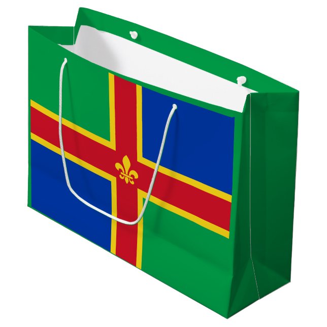 Bolsa De Regalo Grande Flag of Lincolnshire Large Gift Bag (Angulo Anverso)