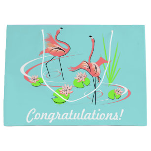 Bolsa De Regalo Grande Flamingo Fandango Duo 2 Felicidades!