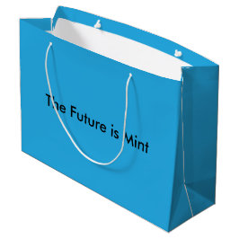 Bolsa De Regalo Grande Flat Sky Blue Background for Web & Print