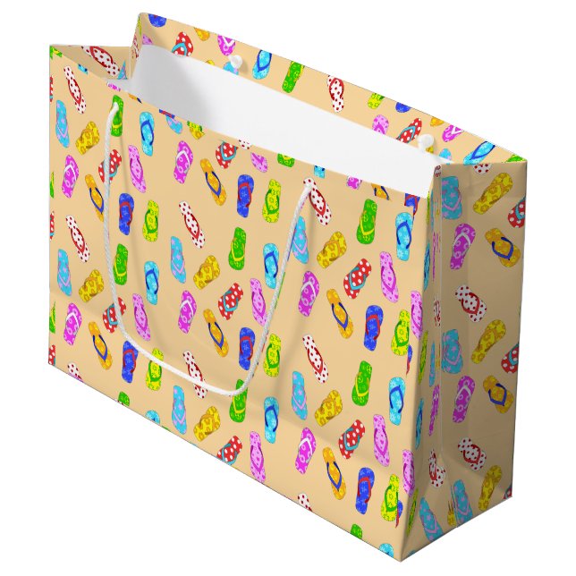 Bolsa De Regalo Grande Flip Flop Pattern (Angulo Anverso)