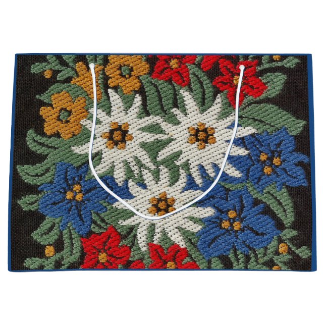 Bolsa De Regalo Grande Flor alpina suiza de Edelweiss (Anverso)