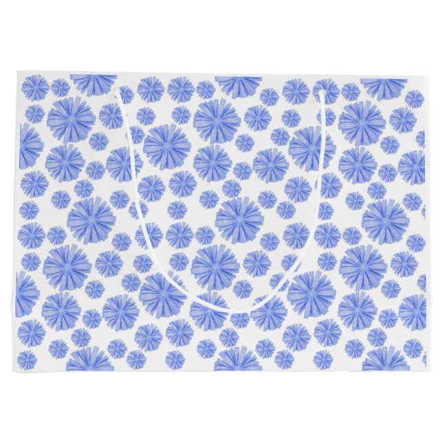 Bolsa De Regalo Grande Flor azul de achicoria (Reverso)