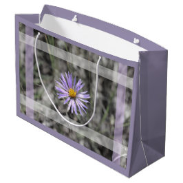 Bolsa De Regalo Grande Flor azul del aster
