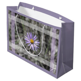 Bolsa De Regalo Grande Flor azul del aster