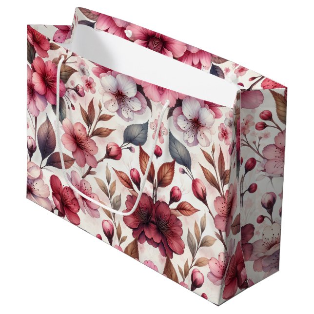 Bolsa De Regalo Grande Flor de Cerezo (Angulo Anverso)