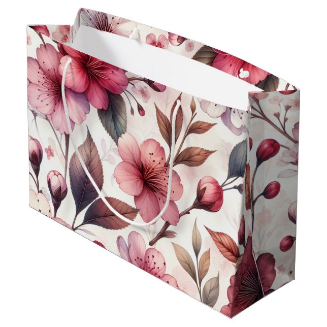 Bolsa De Regalo Grande Flor de Cerezo (Angulo reverso)