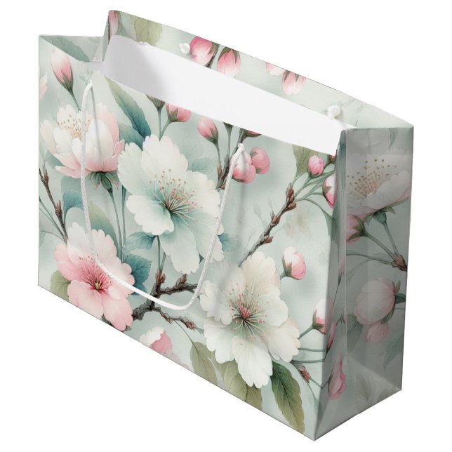 Bolsa De Regalo Grande Flor de Cerezo (Angulo Anverso)