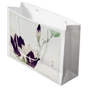 Bolsa De Regalo Grande Flor de magnolia morada, Watanabe Seitei