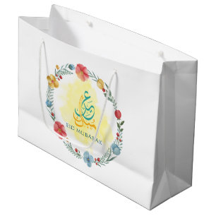 Bolsa De Regalo Grande Flor Eid Mubarak