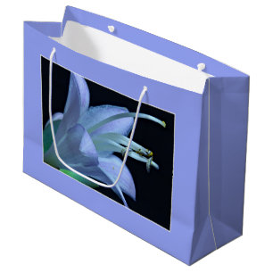 Bolsa De Regalo Grande Flor Hosta, retrato individual elegante