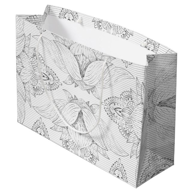 Bolsa De Regalo Grande Flor Mandala 3 (Angulo reverso)