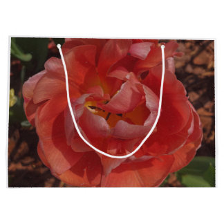 Bolsa De Regalo Grande flor roja