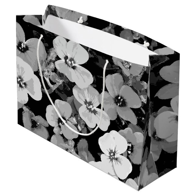 Bolsa De Regalo Grande Flor roja acuática 2 (Angulo reverso)