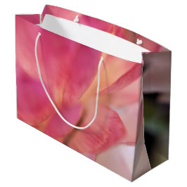 Bolsa De Regalo Grande Flor rosa brillante