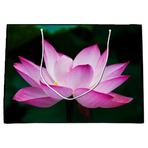 Bolsa De Regalo Grande Flor rosa Lotus