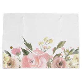 Bolsa De Regalo Grande Flora acuática dorada rosada